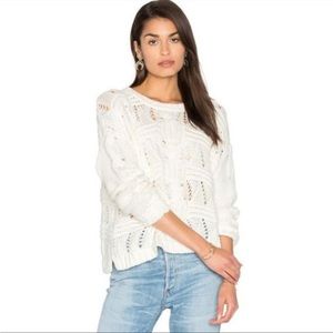 525 America Chunky Cableknit Sweater